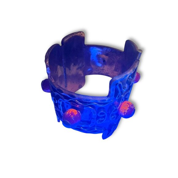 Casa Maya Mexico Copper Hinge Bangle - Picture 6 of 11